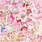 100PCS Coquette Stickers Pink Aesthetic Stickers Pack Cute Bow Tie Stickers for Girls Pink Sticker